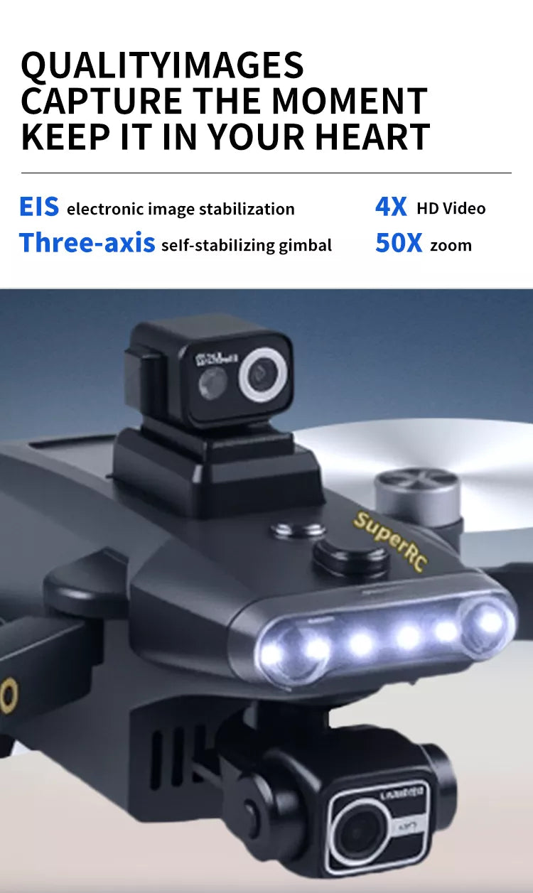 Vortex Q3 Mini 2 4K Drone | 7.8″ HD Screen, 3-Axis Gimbal & GPS