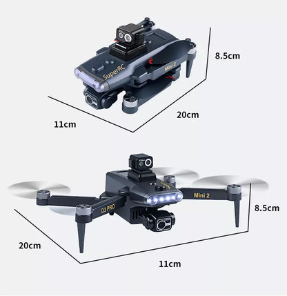 Vortex Q3 Mini 2 4K Drone | 7.8″ HD Screen, 3-Axis Gimbal & GPS