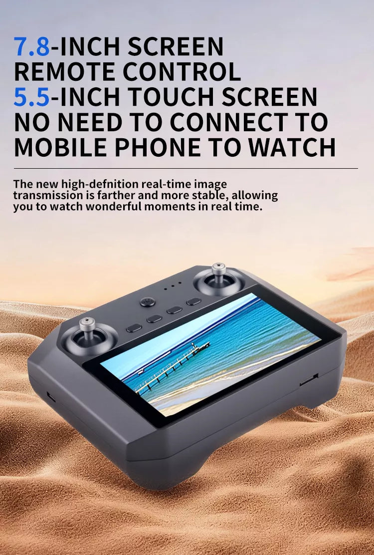 Vortex Q3 Mini 2 4K Drone | 7.8″ HD Screen, 3-Axis Gimbal & GPS