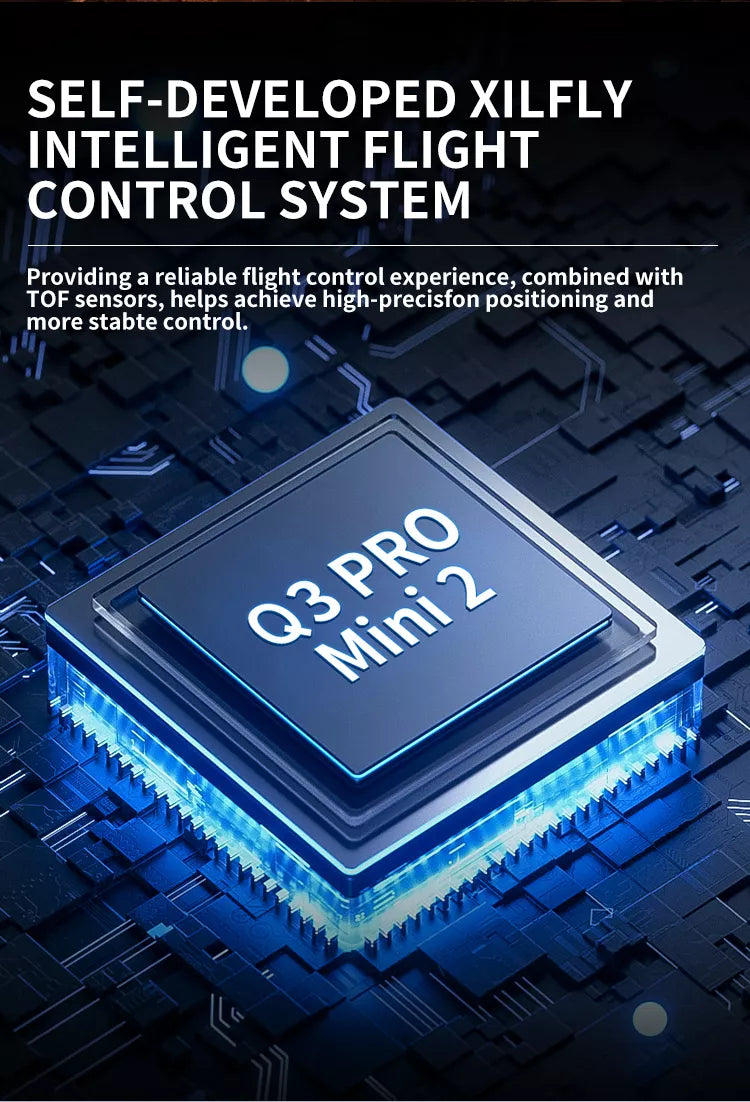 Vortex Q3 Mini 2 4K Drone | 7.8″ HD Screen, 3-Axis Gimbal & GPS