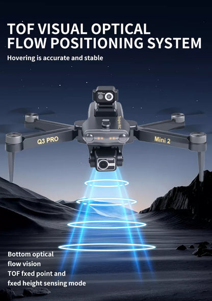 Vortex Q3 Mini 2 4K Drone | 7.8″ HD Screen, 3-Axis Gimbal & GPS