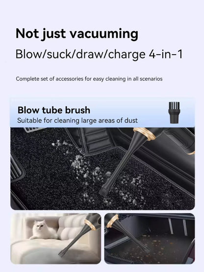 X88 Portable Cordless Vacuum Cleaner – 12000Pa 3-in-1 Handheld Vacuum & Blower