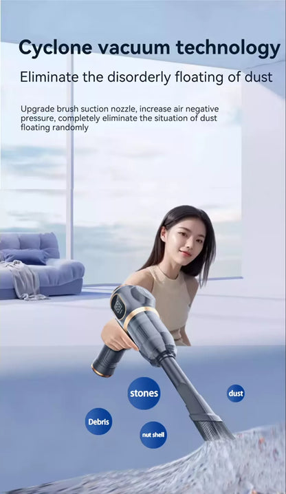 X88 Portable Cordless Vacuum Cleaner – 12000Pa 3-in-1 Handheld Vacuum & Blower