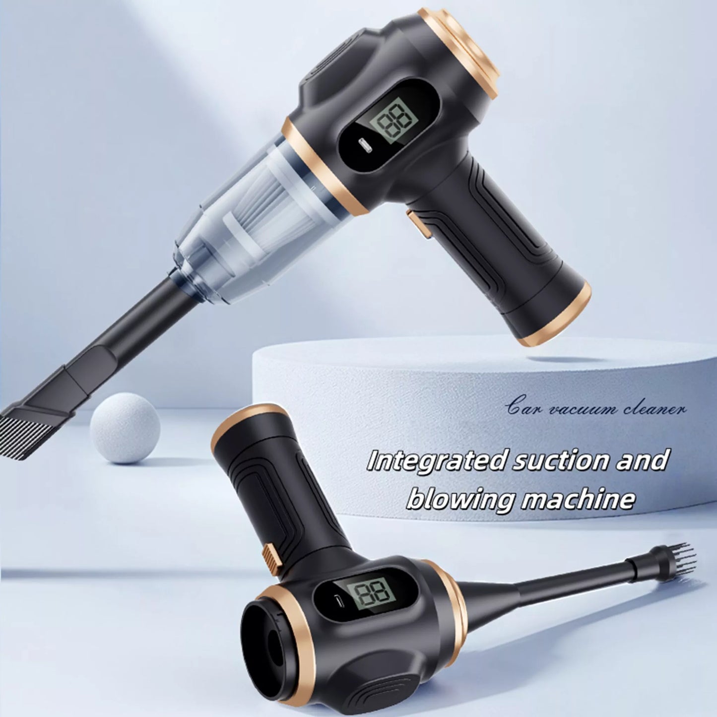 X88 Portable Cordless Vacuum Cleaner – 12000Pa 3-in-1 Handheld Vacuum & Blower