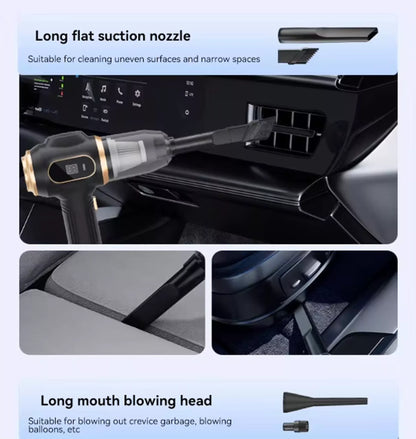 X88 Portable Cordless Vacuum Cleaner – 12000Pa 3-in-1 Handheld Vacuum & Blower