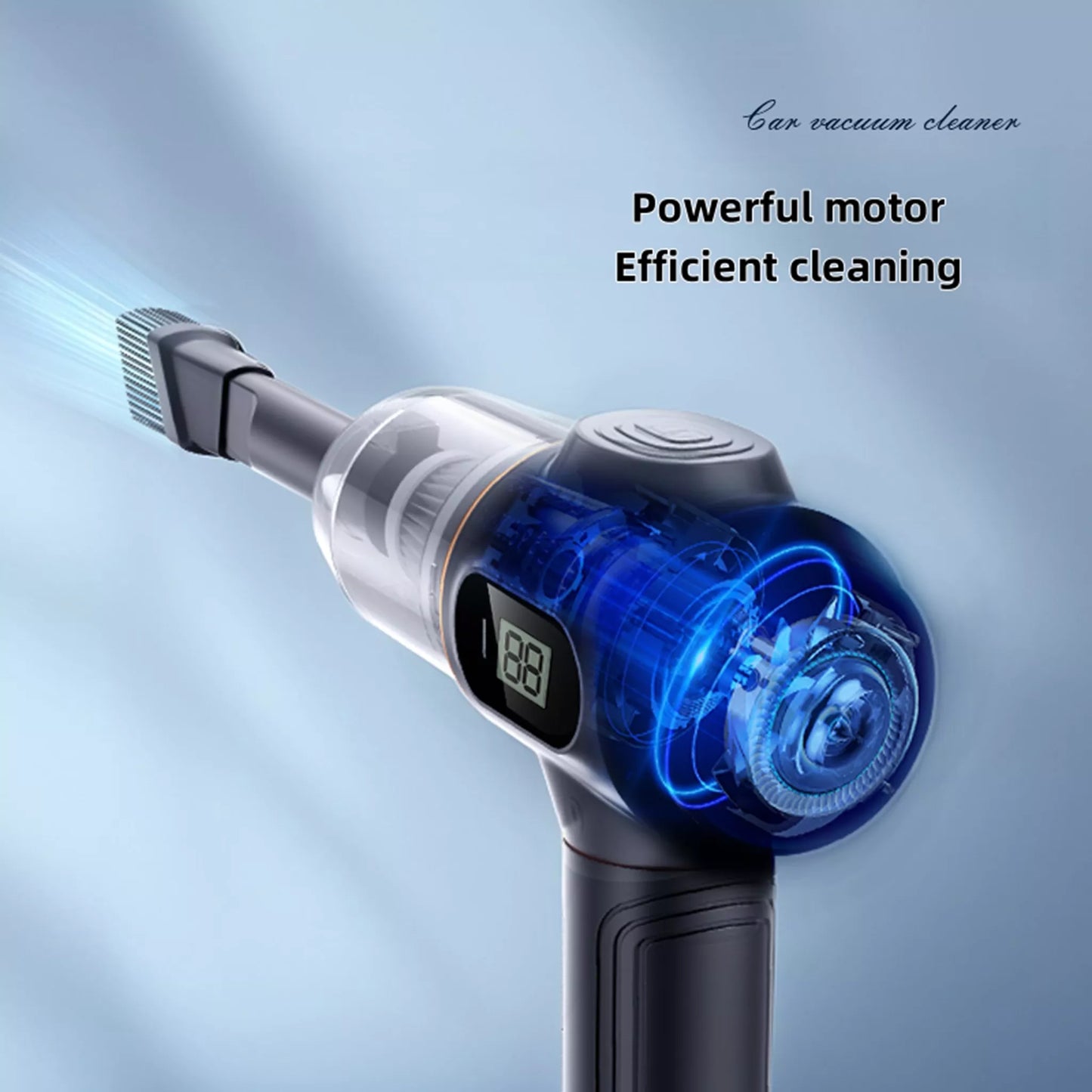 X88 Portable Cordless Vacuum Cleaner – 12000Pa 3-in-1 Handheld Vacuum & Blower