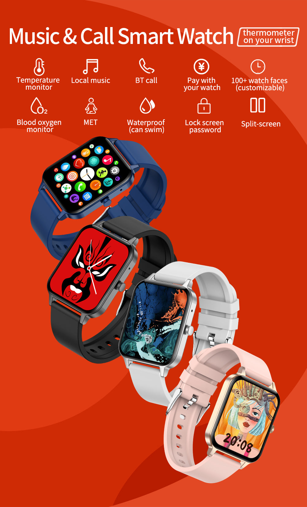 iS-X7 Smartwatch - ISPEKTRUM Smart Watch