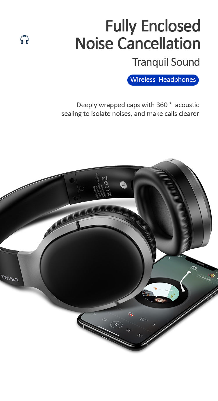 USAMS-YN001 Bluetooth Headphone - ISPEKTRUM Wireless Headphones