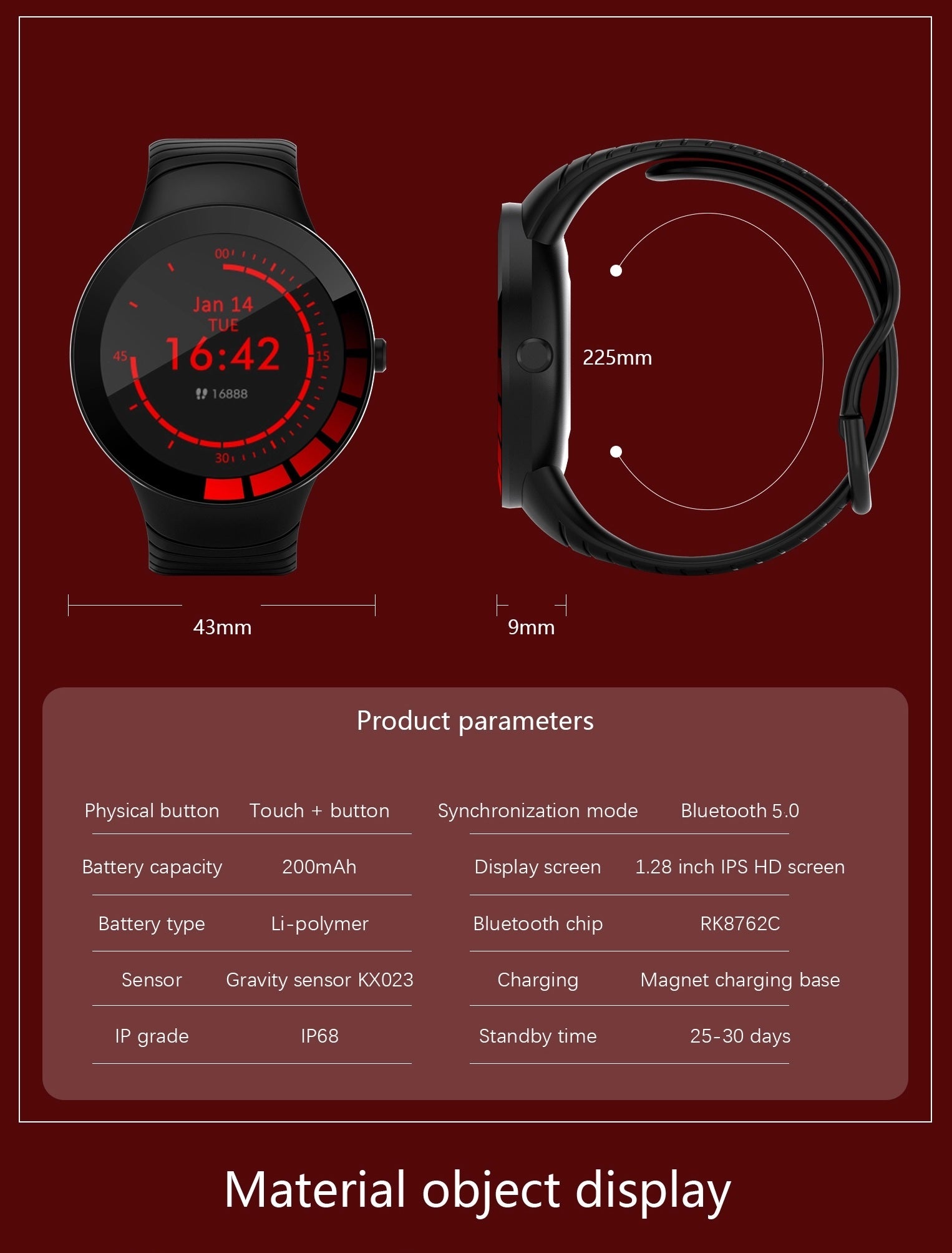 Rnoir Sports Smartwatch - ISPEKTRUM Smart Watch
