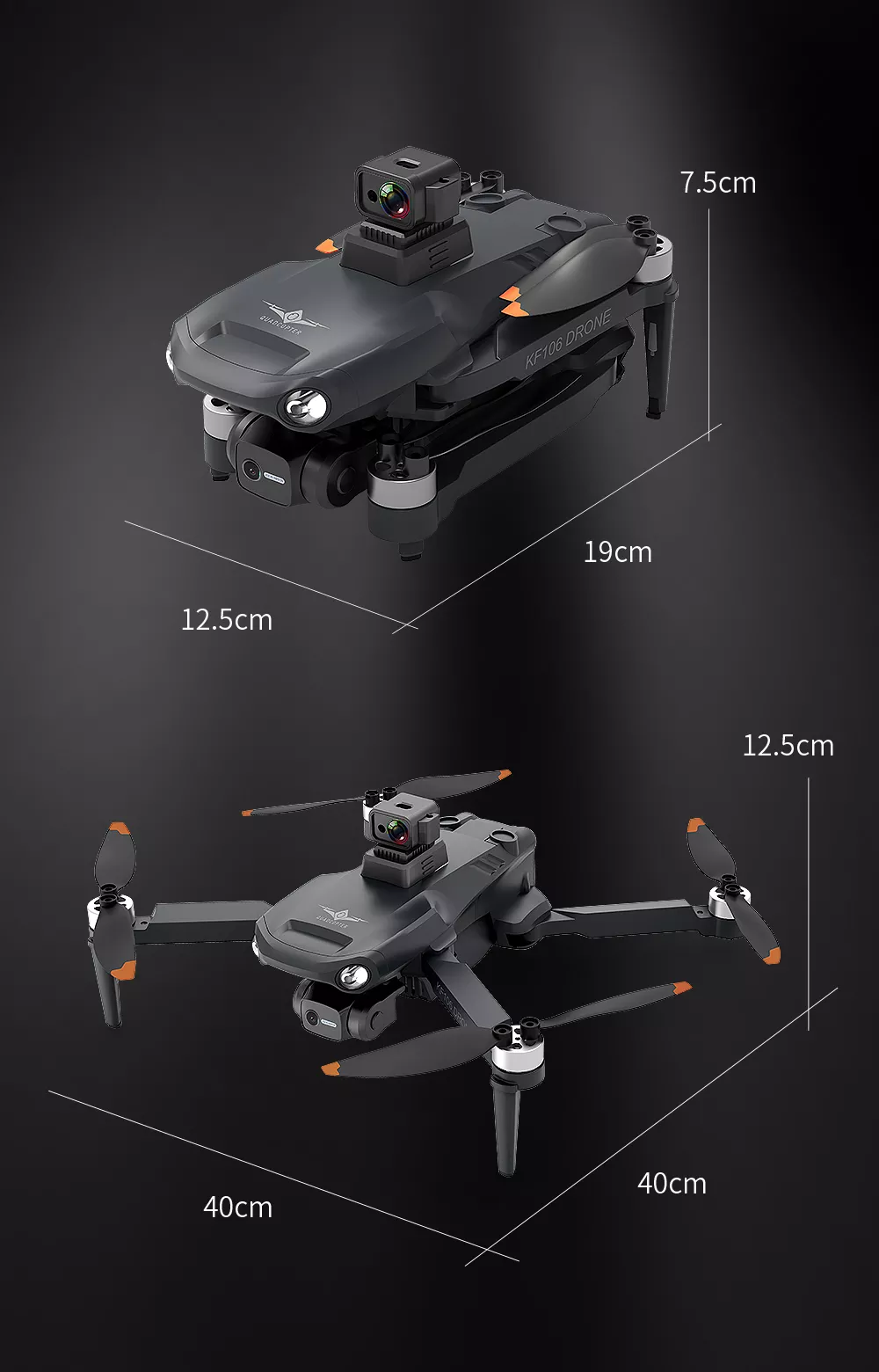 iSKF106 Max 4K Drone | 3-Axis Gimbal - ISPEKTRUM Toys & Games