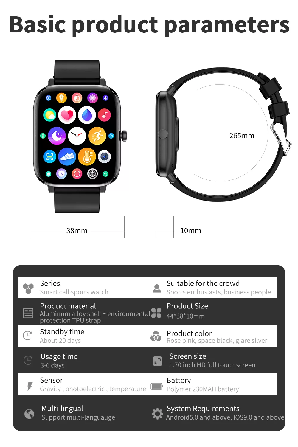 iS-T45S Smart Watch | Bluetooth Calling & Text - ISPEKTRUM Smart Watch