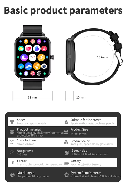 iS-T45S Smart Watch | Bluetooth Calling & Text - ISPEKTRUM Smart Watch