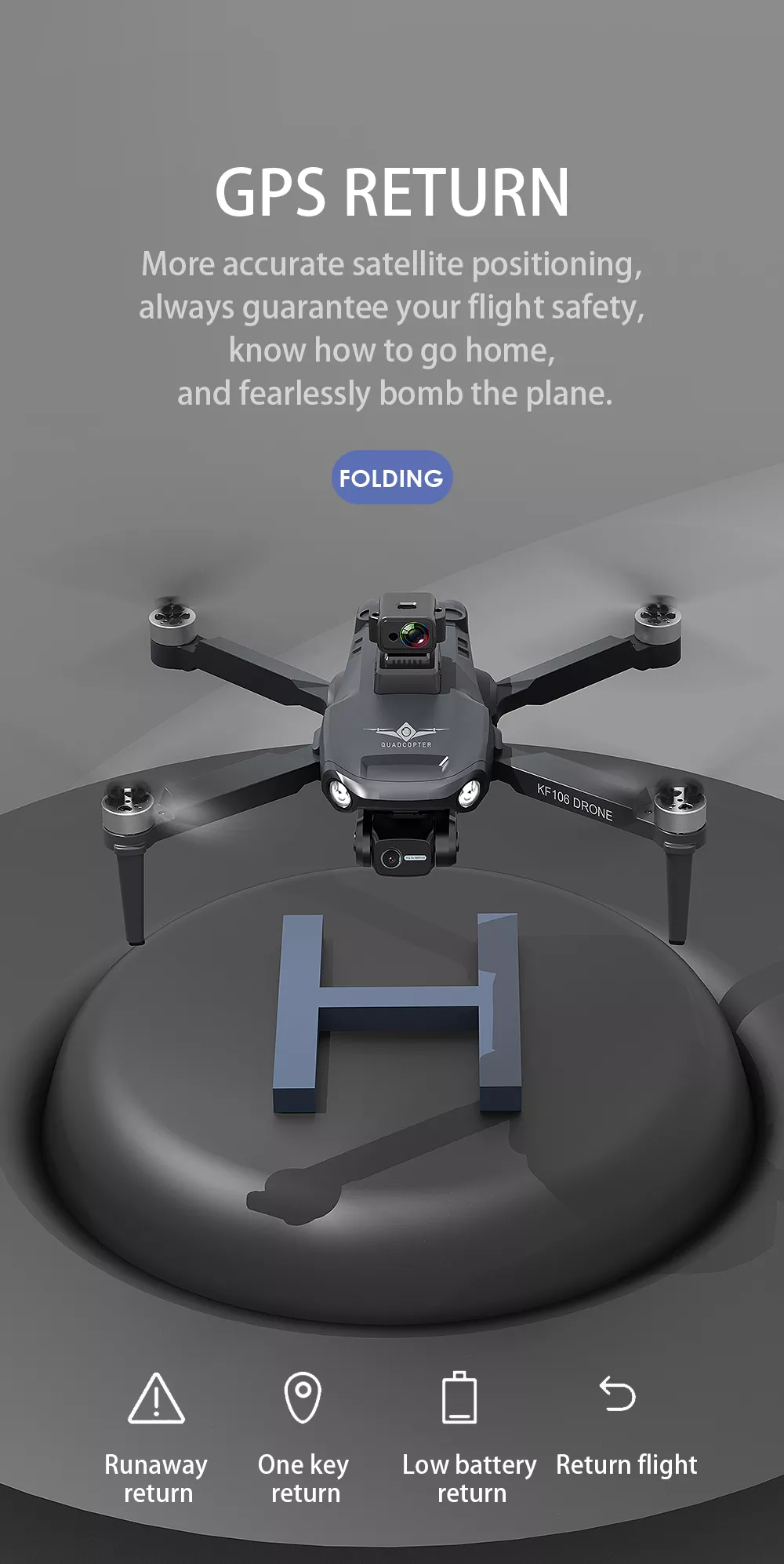 iSKF106 Max 4K Drone | 3-Axis Gimbal - ISPEKTRUM Toys & Games