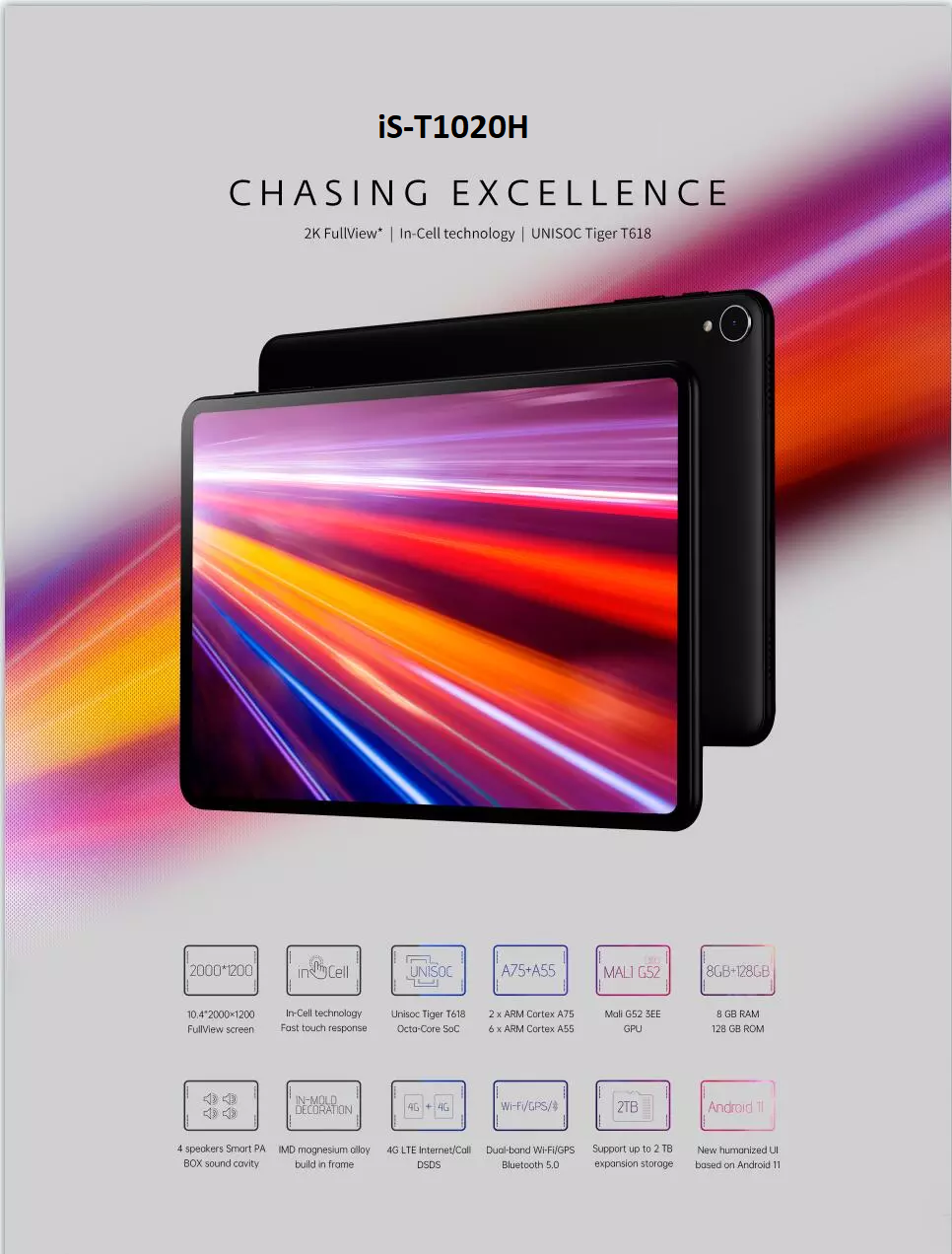 T1020H - Android 11 Tablet - ISPEKTRUM Tablets