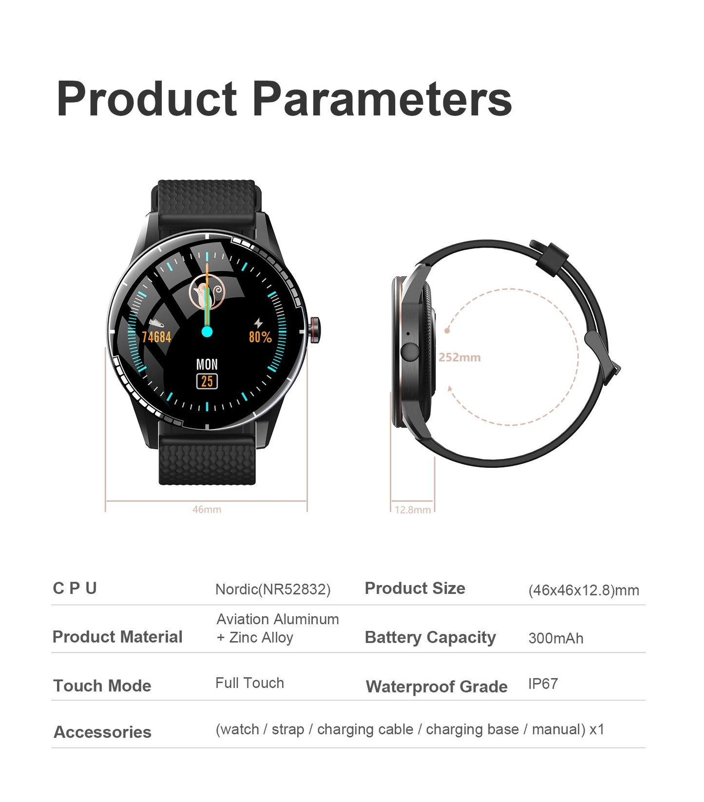 iS6 Smartwatch - ISPEKTRUM Smart Watch