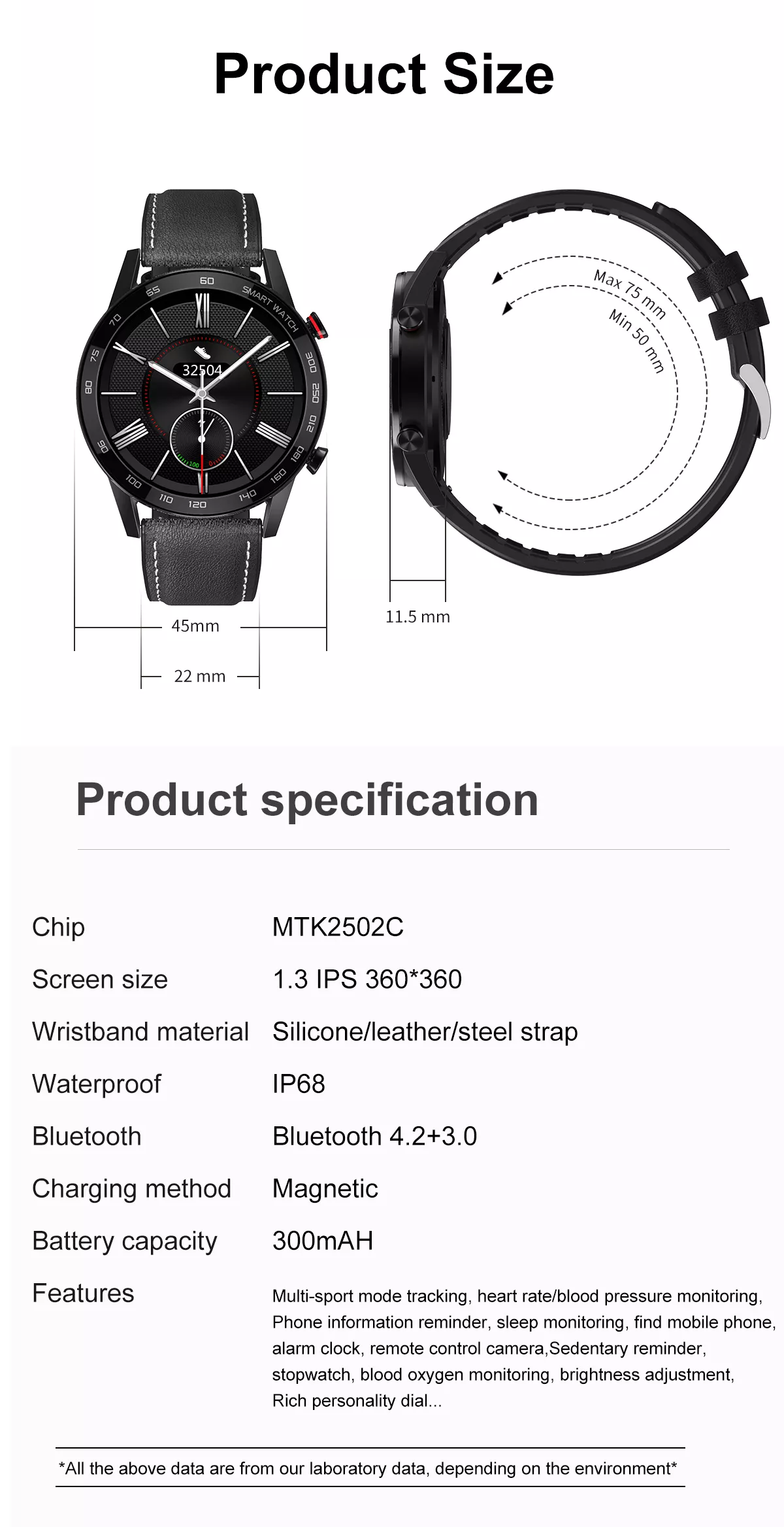 iS95 Smartwatch - ISPEKTRUM Smart Watch