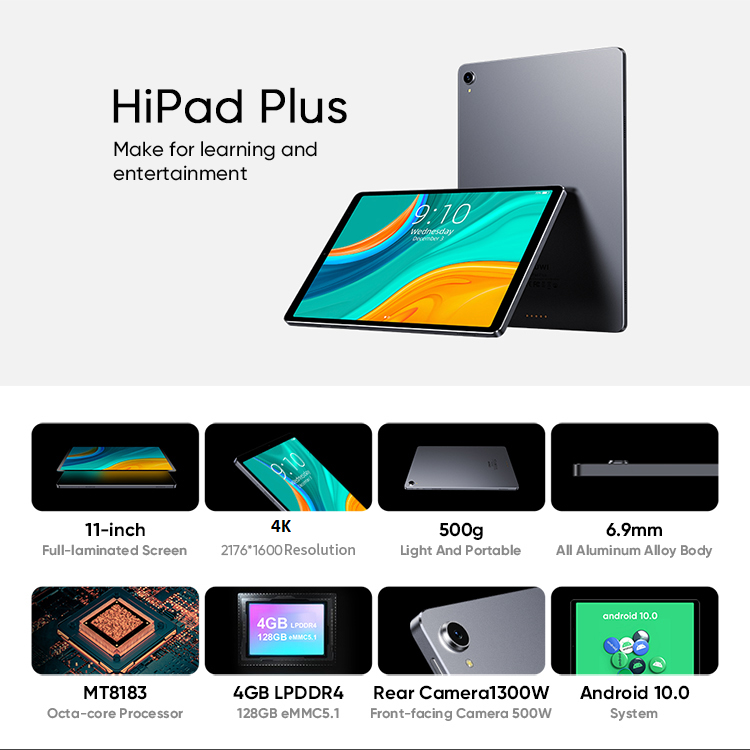 HiPad Plus - Android Tablet - ISPEKTRUM Tablets