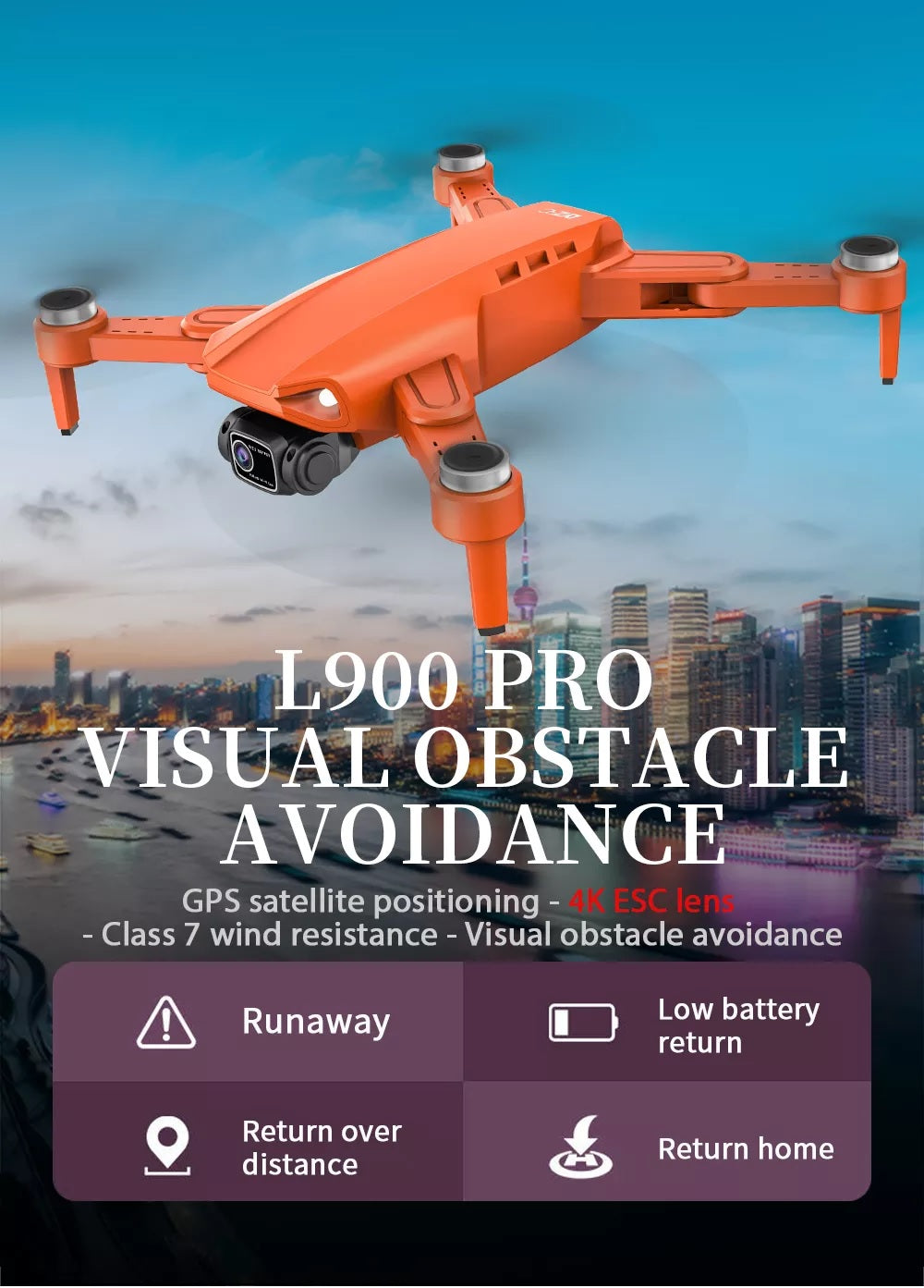 iSL900 Pro 4K Drone - ISPEKTRUM Toys & Games