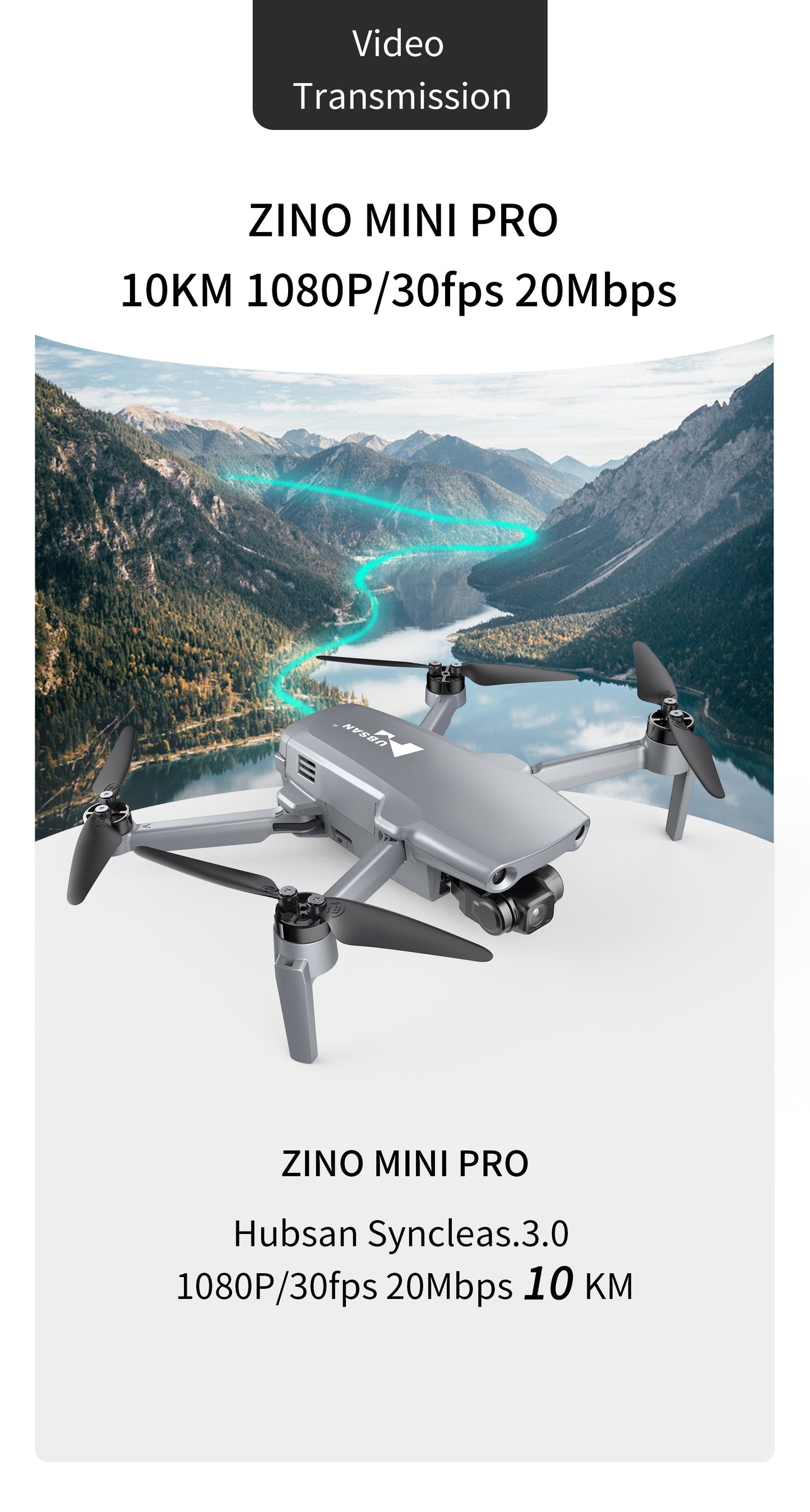 Hubsan Zino Mini Pro Drone - ISPEKTRUM Toys & Games