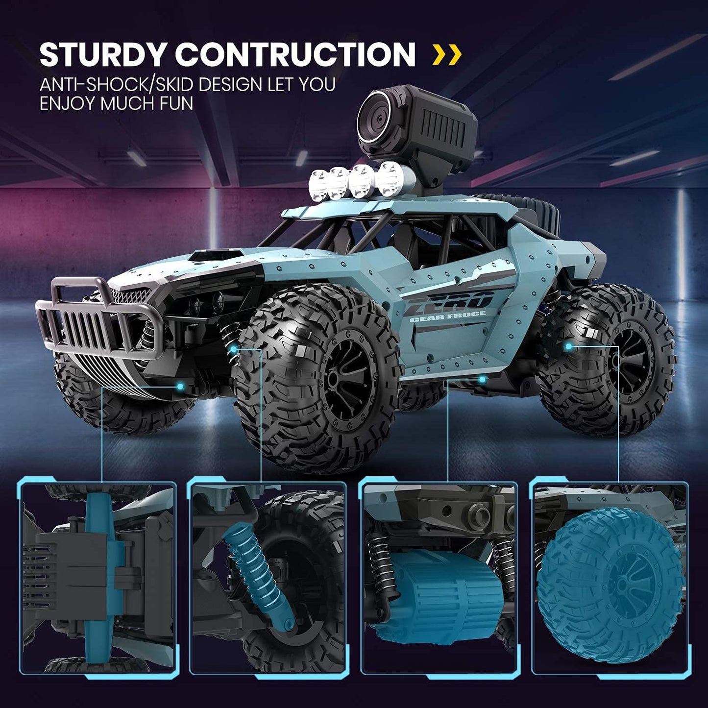 ISPEKTRUM Defender RC Monster Truck | Off Road Racer - ISPEKTRUM Toys & Games