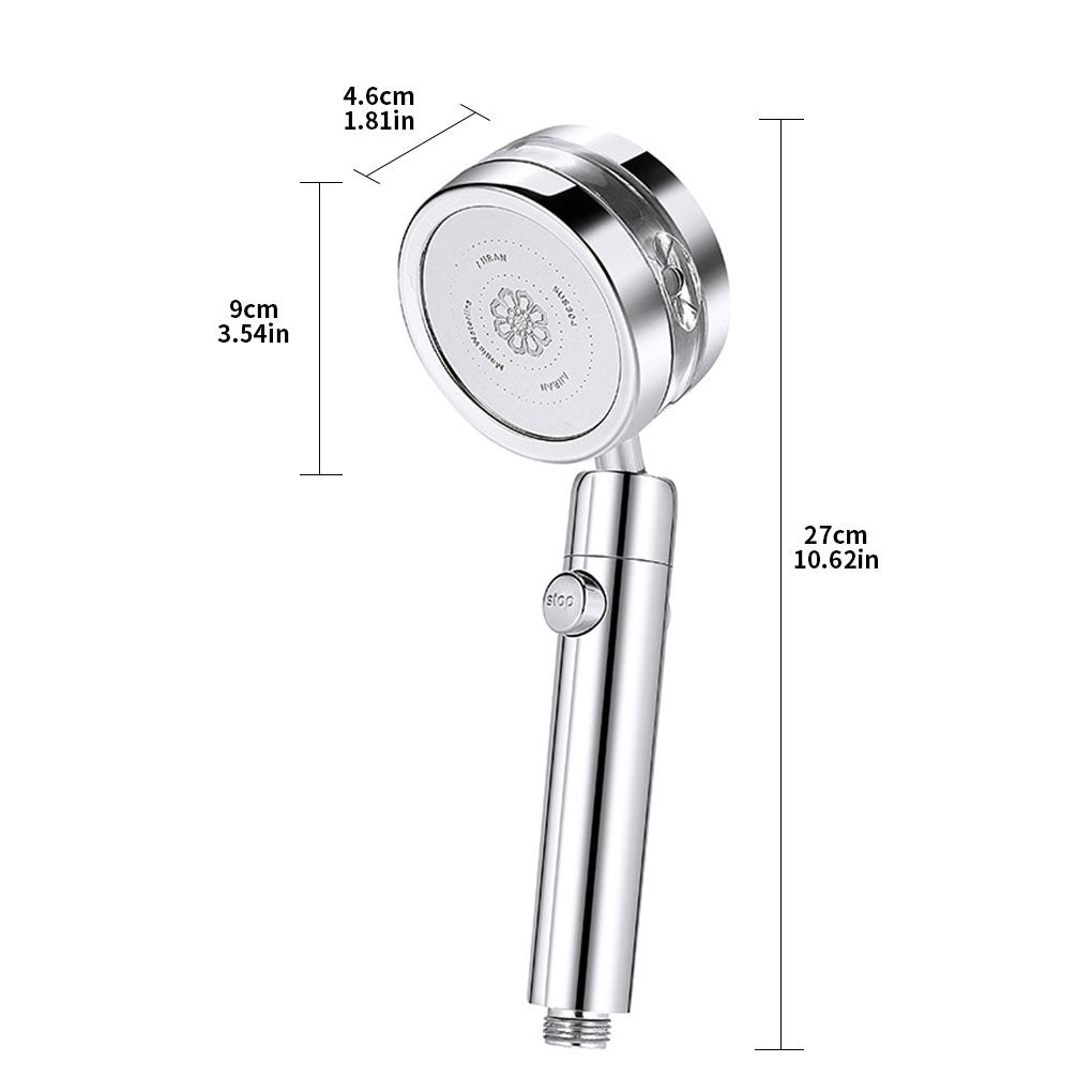 High Pressure Detachable 360° Rotating Showerhead - ISPEKTRUM Home & Garden